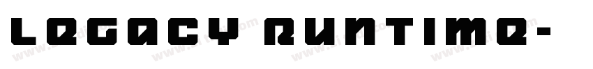 legacy runtime字体转换